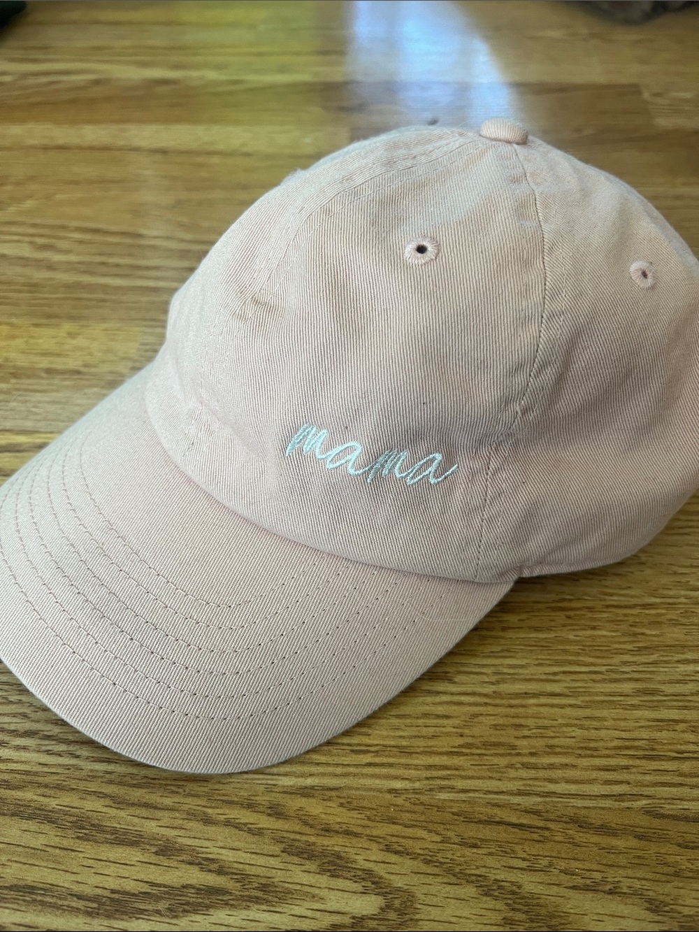 Mama Embroidered Pink Kids Cap